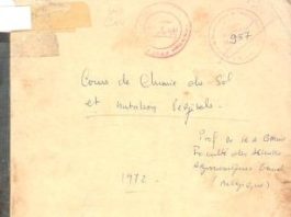 Cours de chimie du sol et nutrition vegetale
