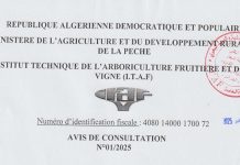 avis de consultation