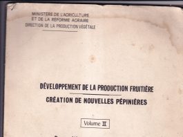DÉVELOPPEMENT DE LA PRODUCTION FRUITIÉRE CRÉATION DE NOUVELLES PÉPINIÈRES Volume III