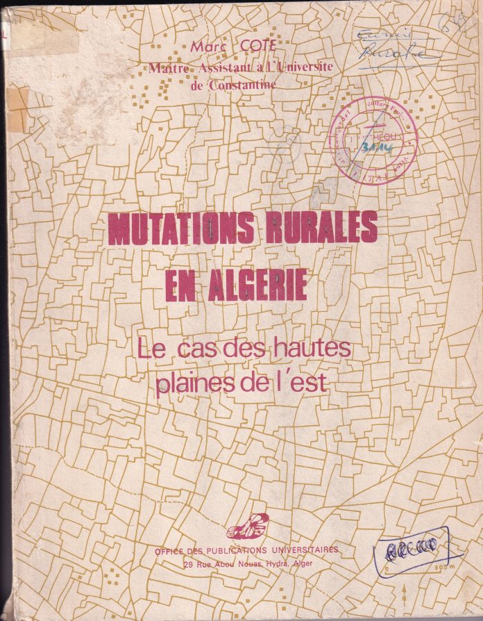 mutations rurales en algeriue le cas des hautes plaines de l'est