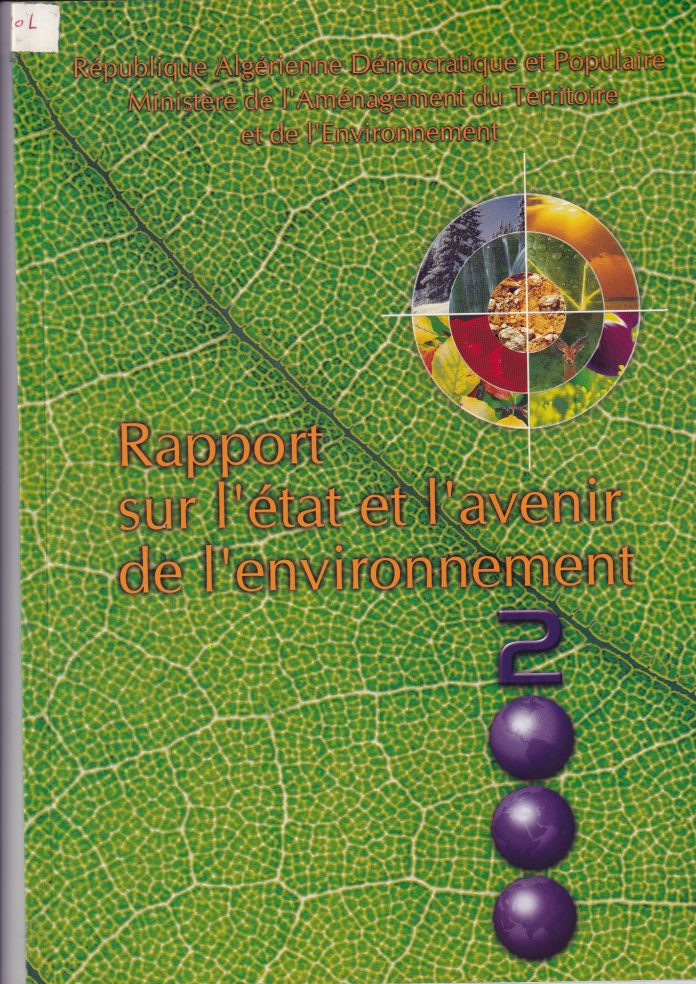 rapport sur l'etat et l'avenir de l'envirennement