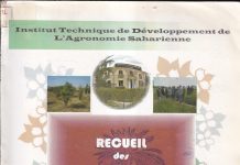 RECUEIL DE FICHES TECHNIQUES ITDAS